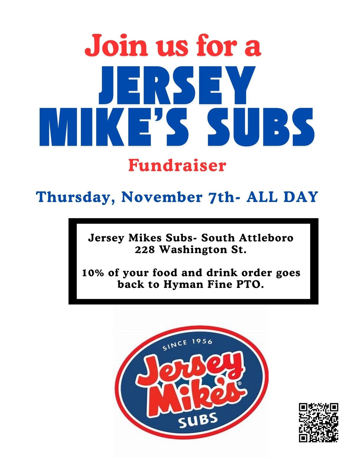 Jersey Mike's Sub Fundraiser