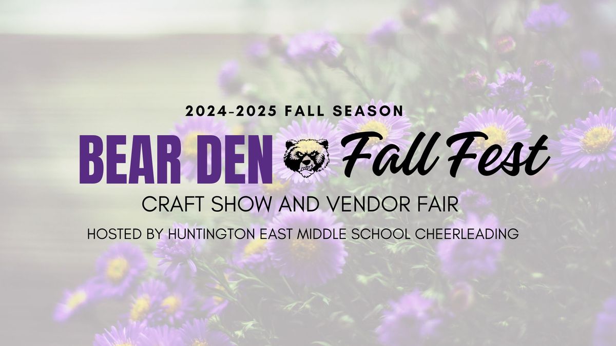 Bear Den Fall Fest Craft Show & Vendor Fair