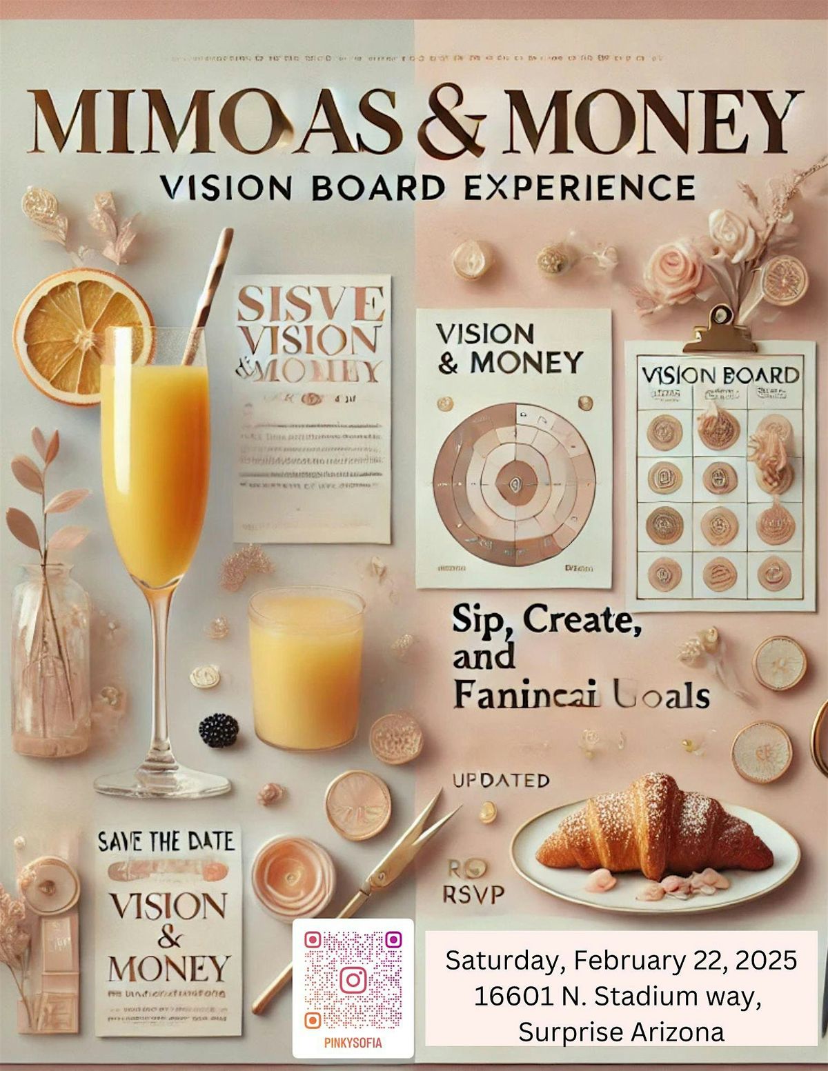 Mimosas & Money: A vision board experience