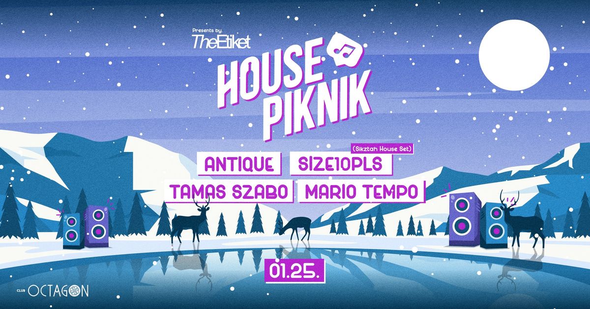 The Etiket pres: HOUSE PIKNIK w\/ ANTIQUE | TAMAS SZABO | SIZE10PLS | MARIO TEMPO | 01.25. | Gy\u0151r