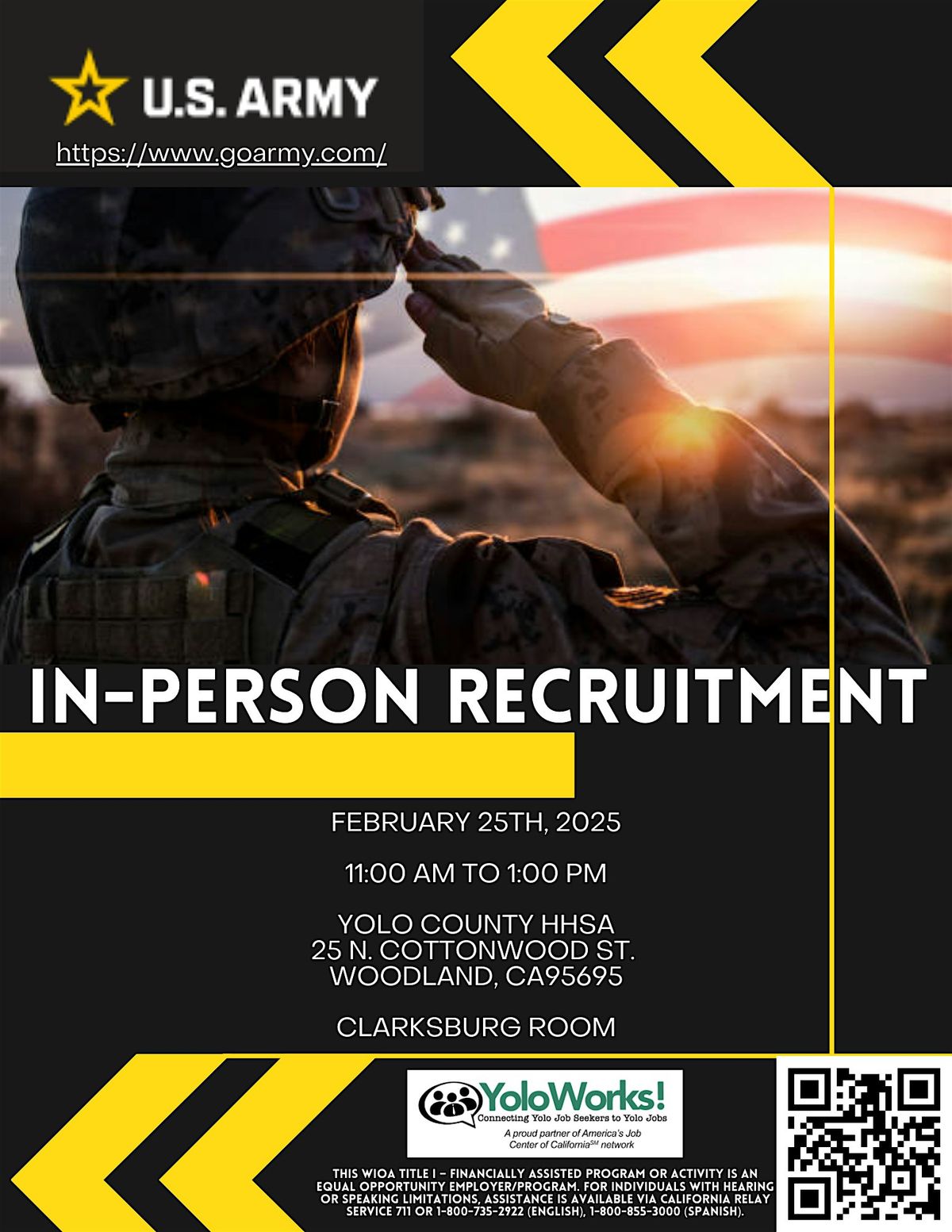 US Army Recruitment Event