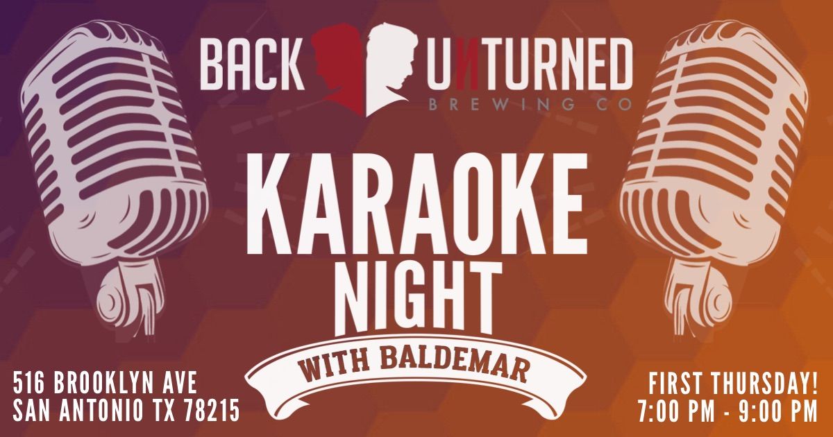 Karaoke with BALDEMAR at Back Unturned Brewing Co