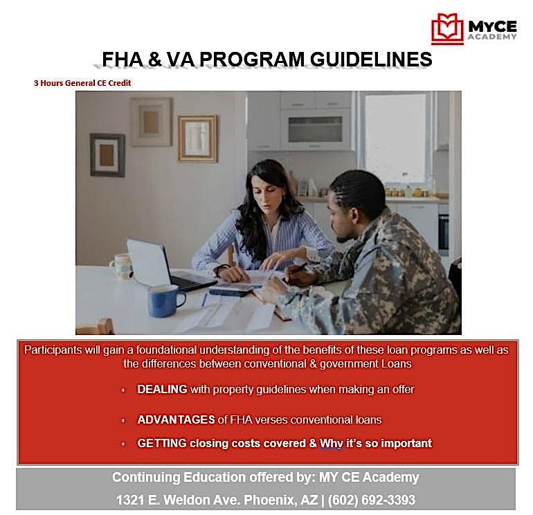 FHA & VA PROGRAM GUIDELINES - General CE Credits