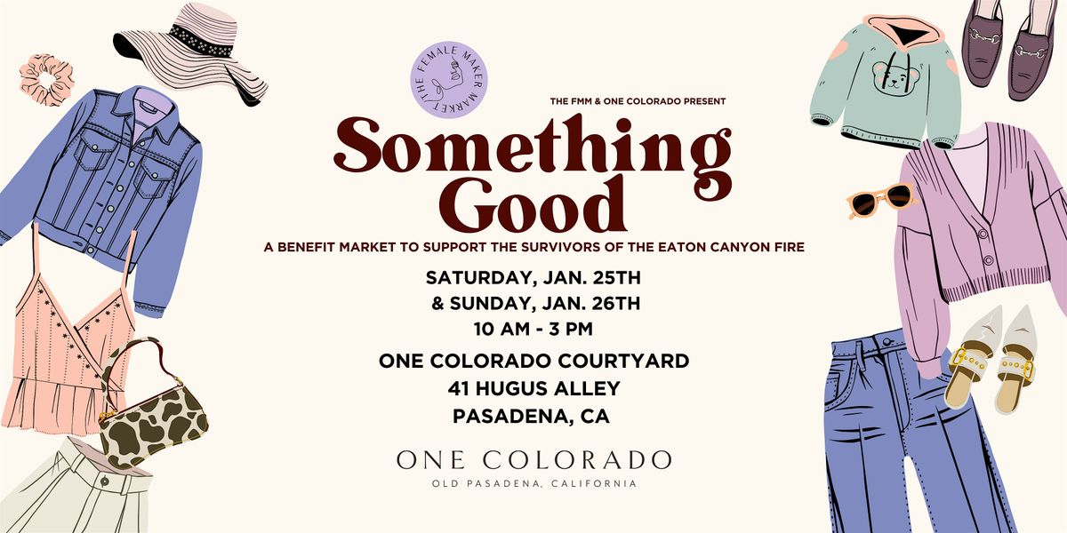 Something Good - a Benefit Market for a Cause