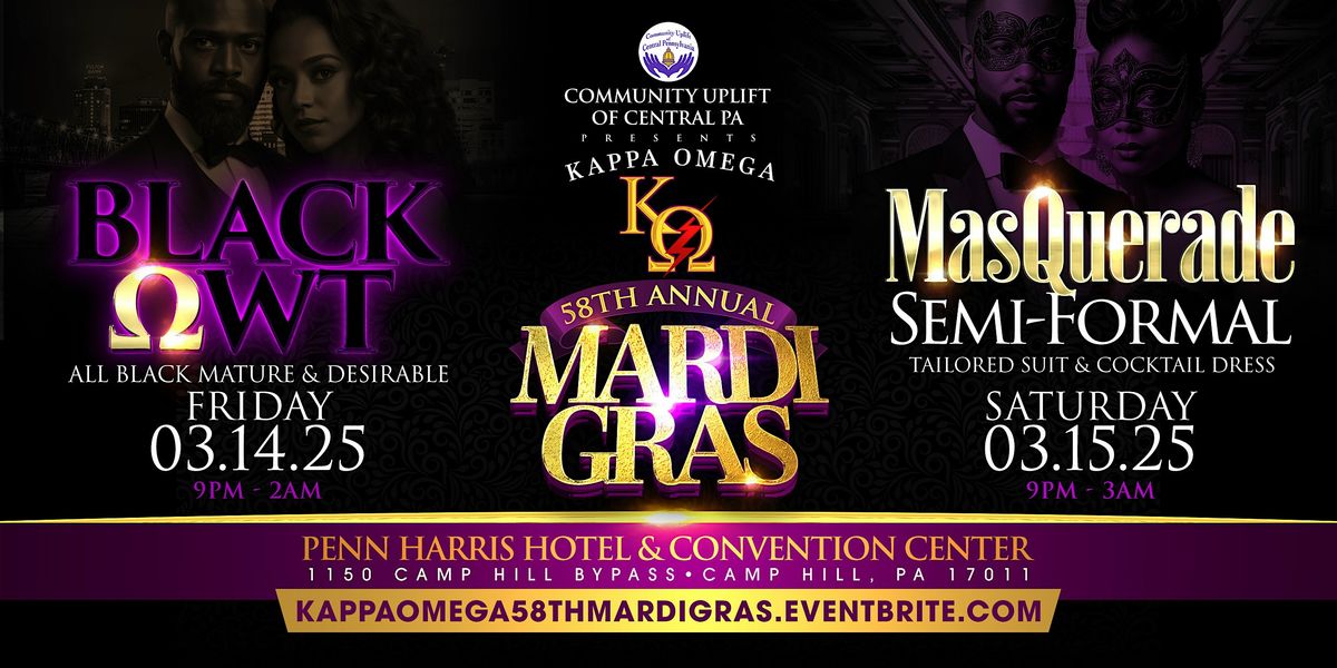 Kappa Omega's 58th Annual Mardi Gras & Semi-Formal Affair