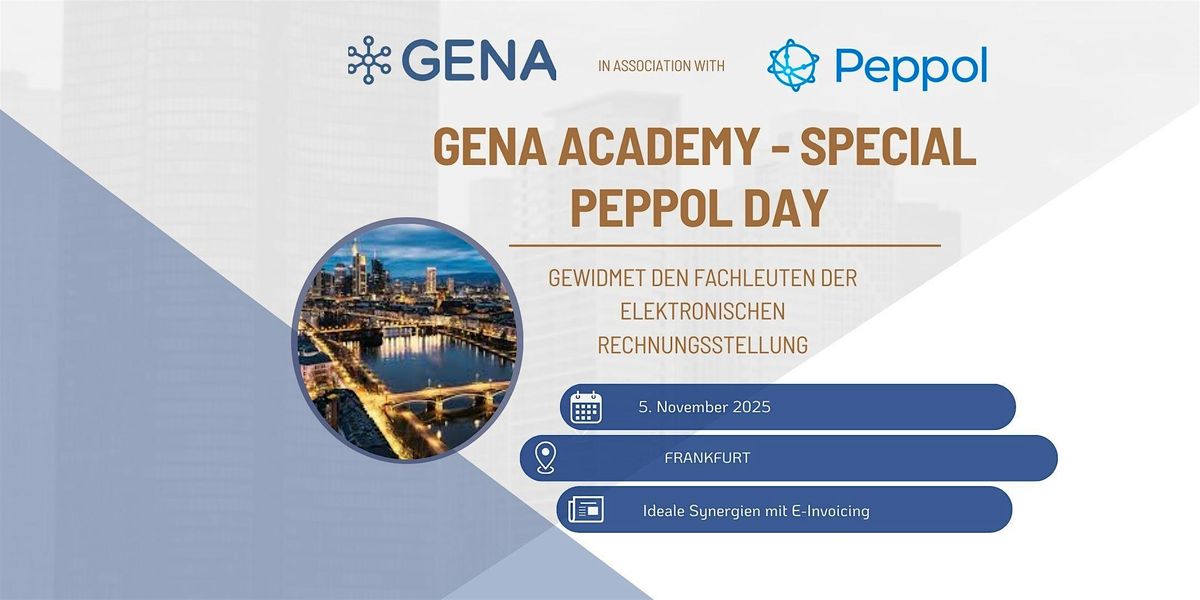 GENA Academy in Frankfurt - Special Peppol Day Seminar
