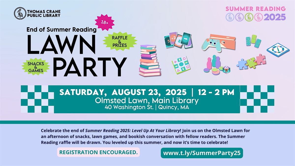 End of Adult Summer Reading Party!