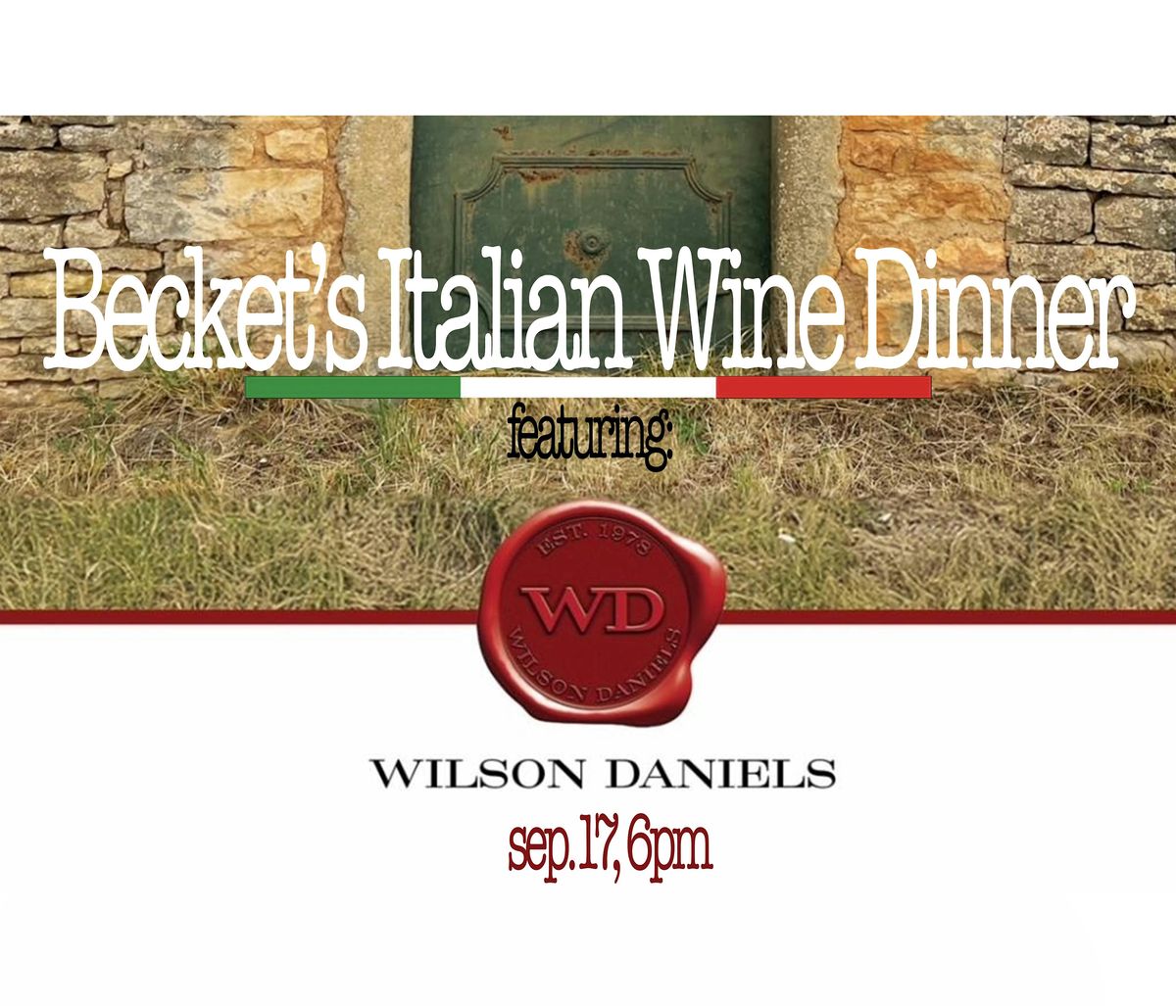 Becket's Italian Wine Dinner
