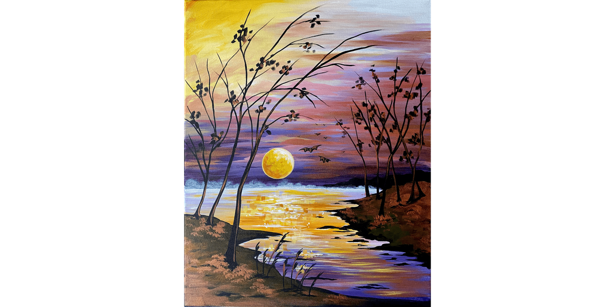Haunted Harvest Moon - Paint and Sip in Tyler | Classpop!\u2122