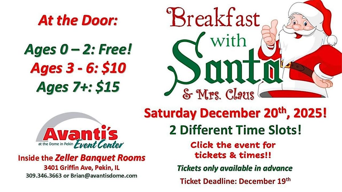 Breakfast with Santa & Mrs. Claus!