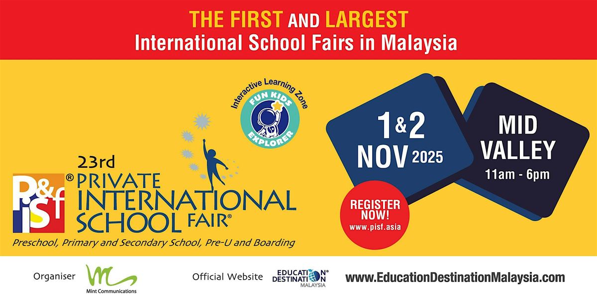 23rd Private & International School Fair in Kuala Lumpur