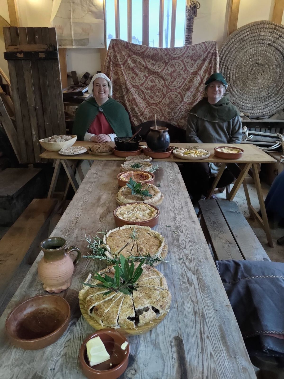 Cooking a medieval Christmas Feast - historic cooking demos and Christmas celebrations