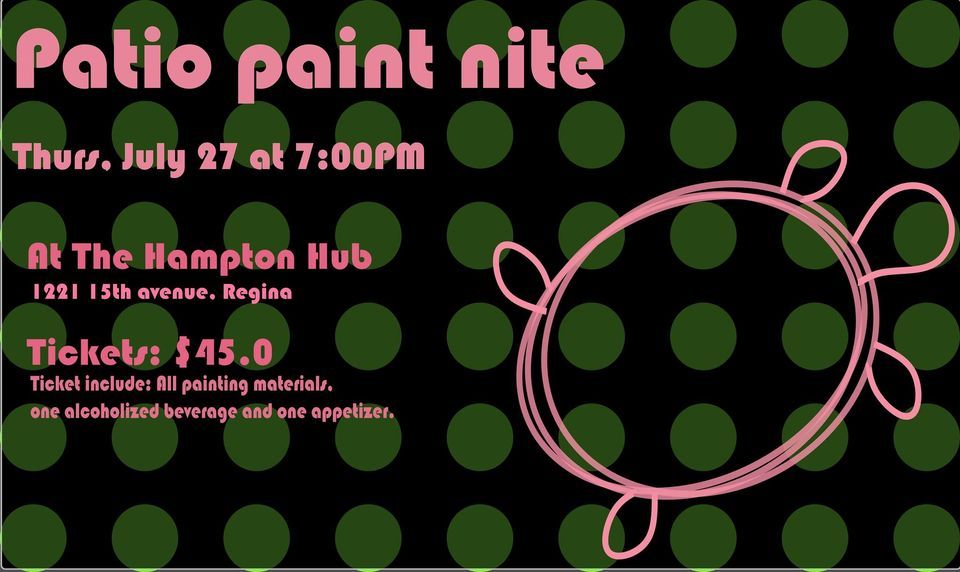 Patio Paint Nite at The Hampton Hub