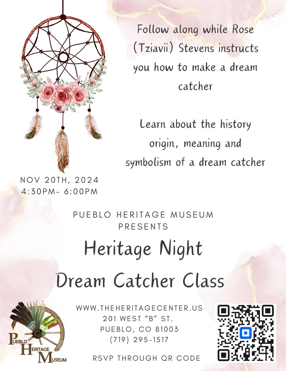 Heritage Night Dream Catcher Class 