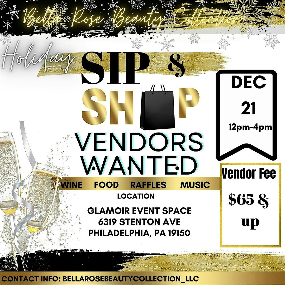 VENDORS WANTED!!! HOLIDAY POP UP SHOP!!!