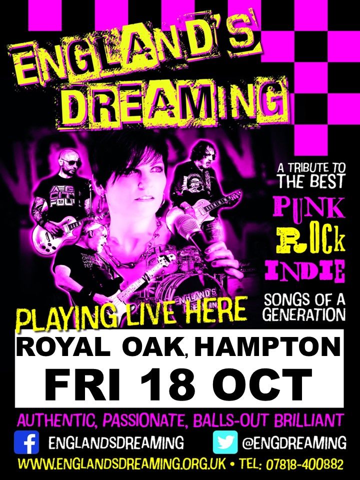 England's Dreaming Gig at The Royal Oak, Hampton