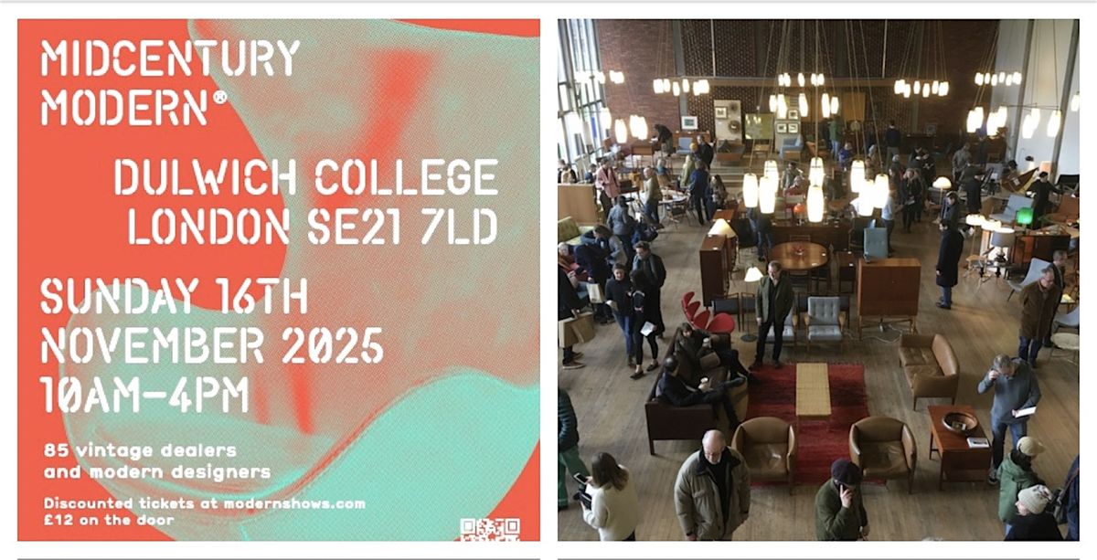 Midcentury Modern\u00ae Vintage & Modern Interiors Fair.  Dulwich Peckham London