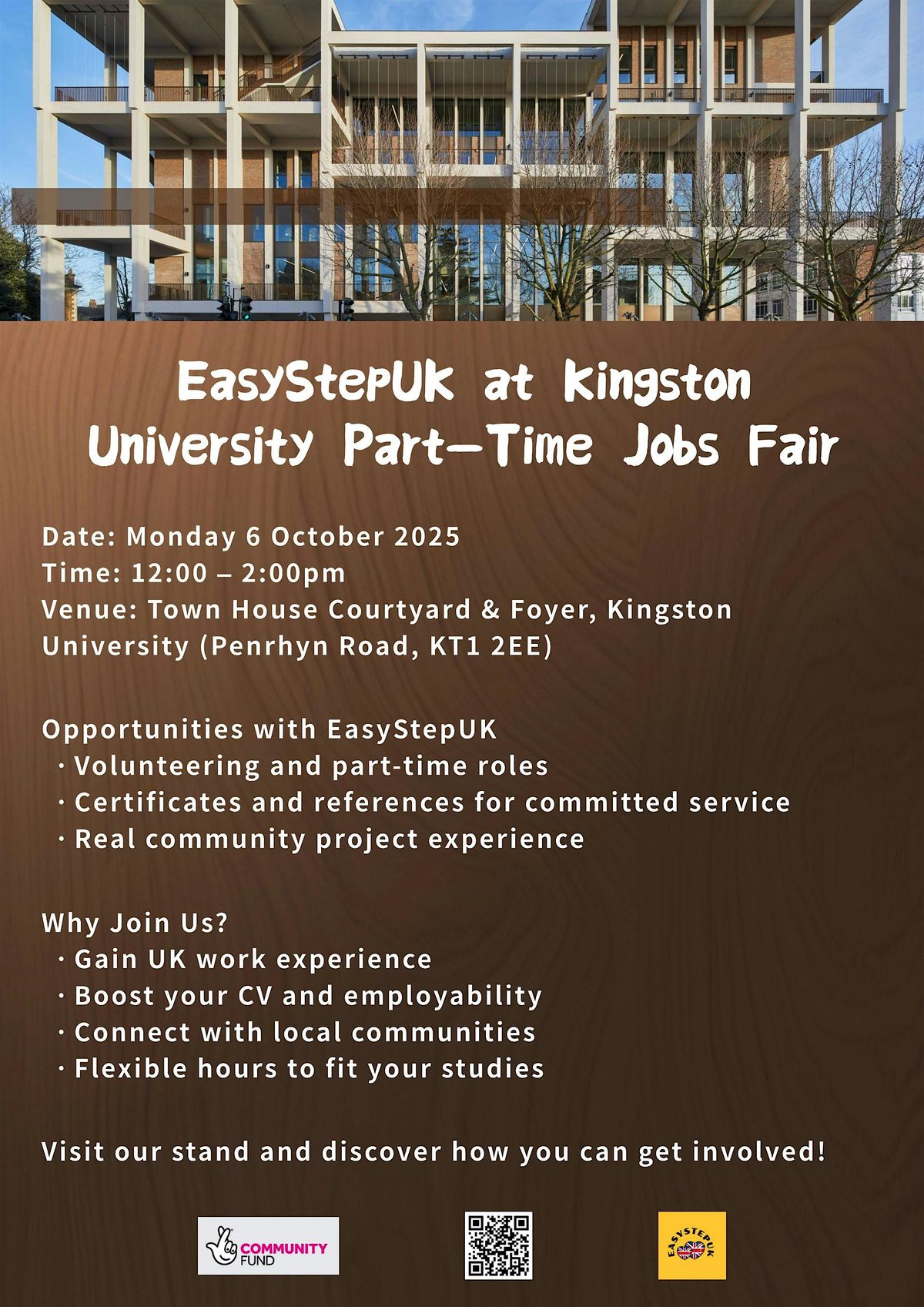 EasyStepUK at Kingston University Part-Time Jobs Fair