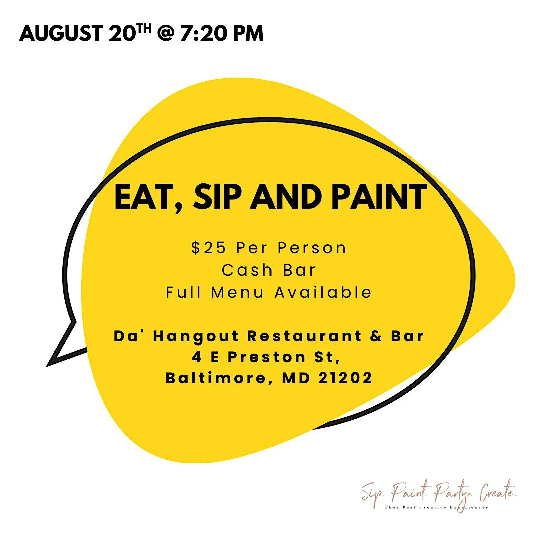 Eat, Sip n Paint @ Da' Hangout Restaurant & Bar