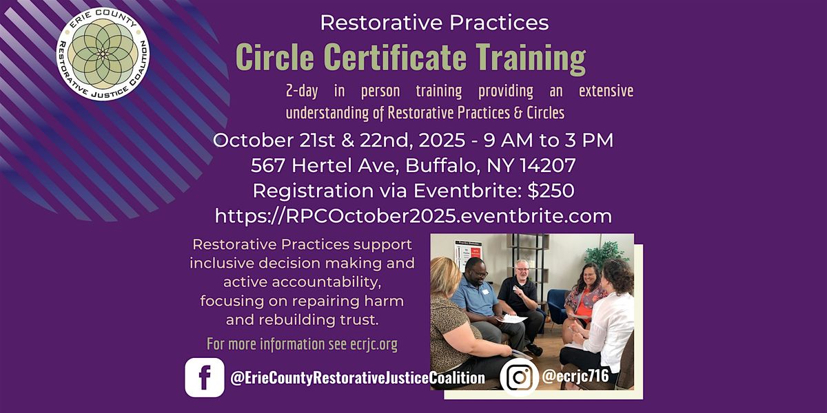 2-Day Restorative Practices Circle Certificate Training