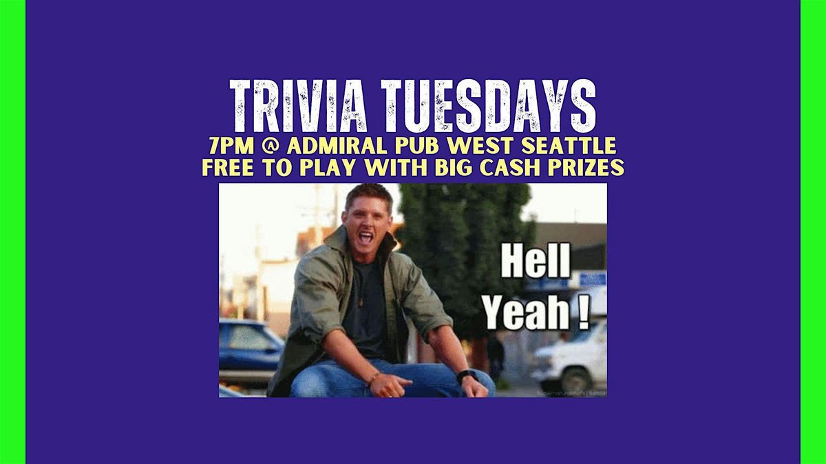 Tuesday Trivia at Admiral Pub