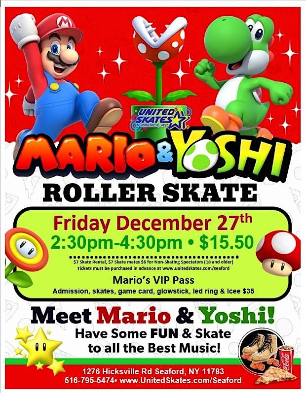 Mario & Yoshi Skate Party