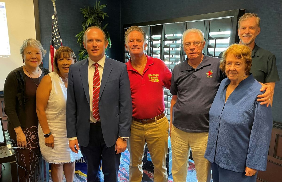 Exchange Club of Irvine: with Vice Mayor James Mai
