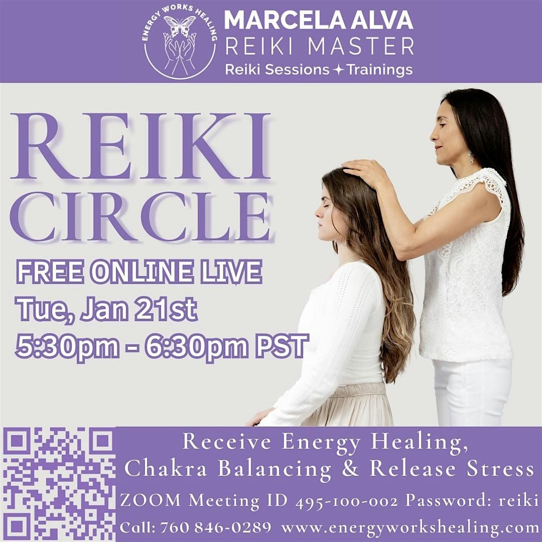 FREE ONLINE LIVE Reiki Circle