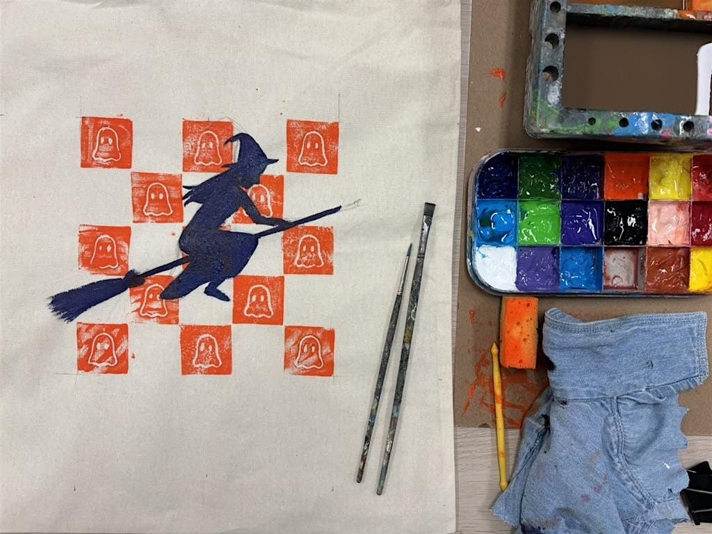 Halloween Tote Bag (or Trick-or-Treat Bag) Painting Workshop