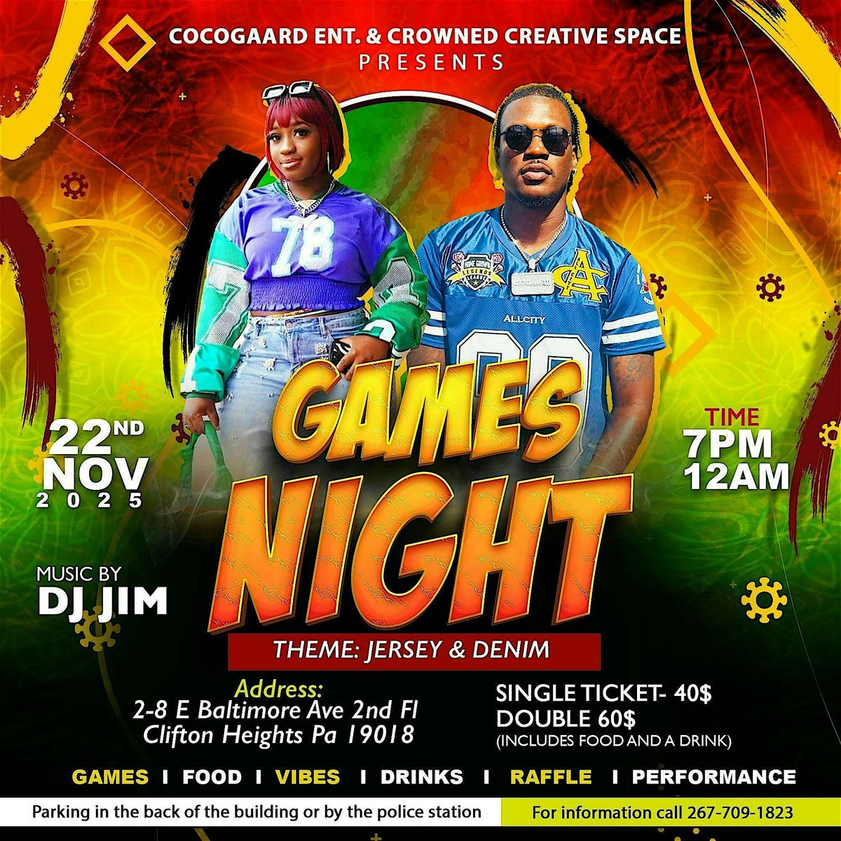 Cocogaard Ent. & Crowned Creative Space presents Games Night