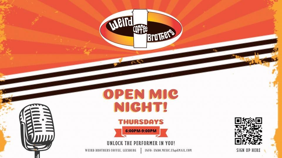 Weird Brothers Coffee Open Mic, 1601 Village Market Blvd SE, Leesburg
