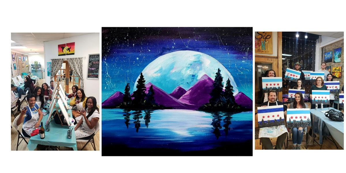 BYOB Sip & Paint Class -  \u201cFull Moon\u201d