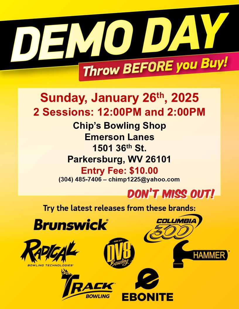 Demo Event: Chips Bowling Pro Shop @ Emerson Lanes