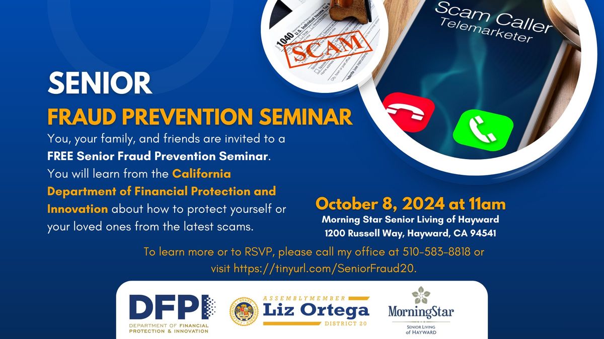 Senior Fraud Prevention Seminar 