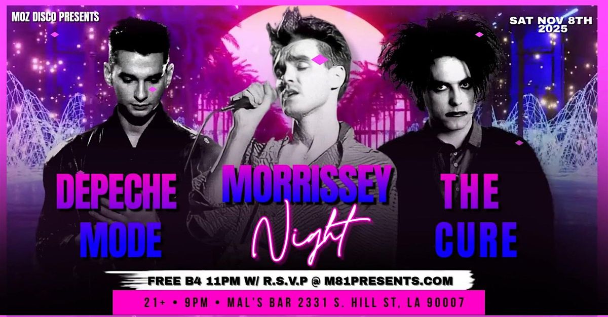 Morrissey, Depeche Mode & Cure Dance Night