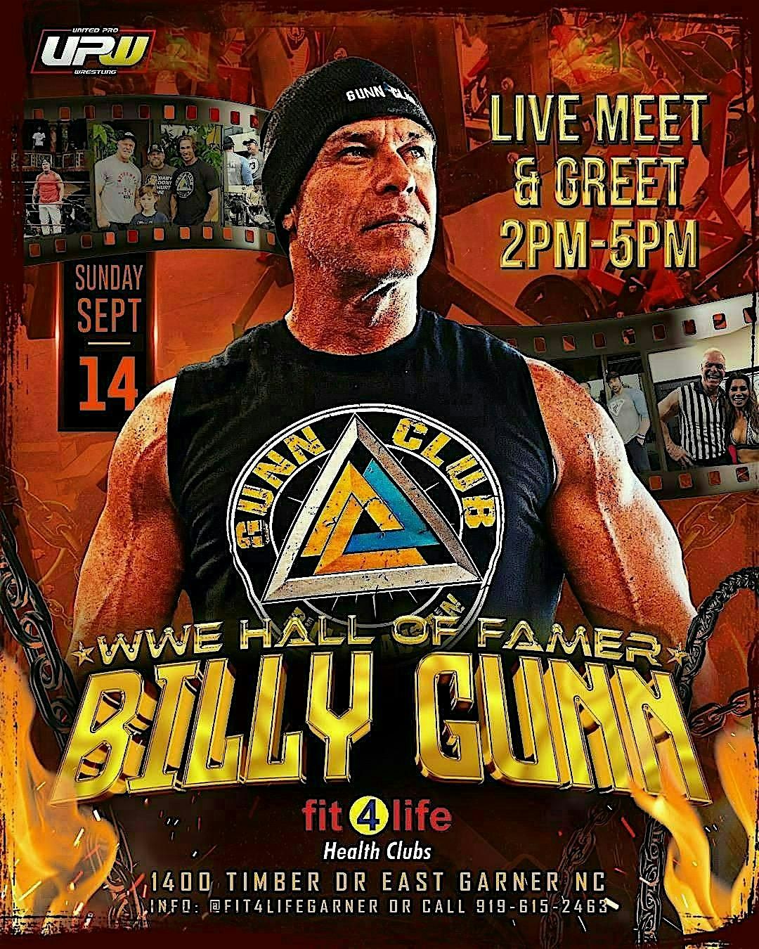 BILLY GUNN LIVE MEET AND GREET AT FIT4LIFE GARNER