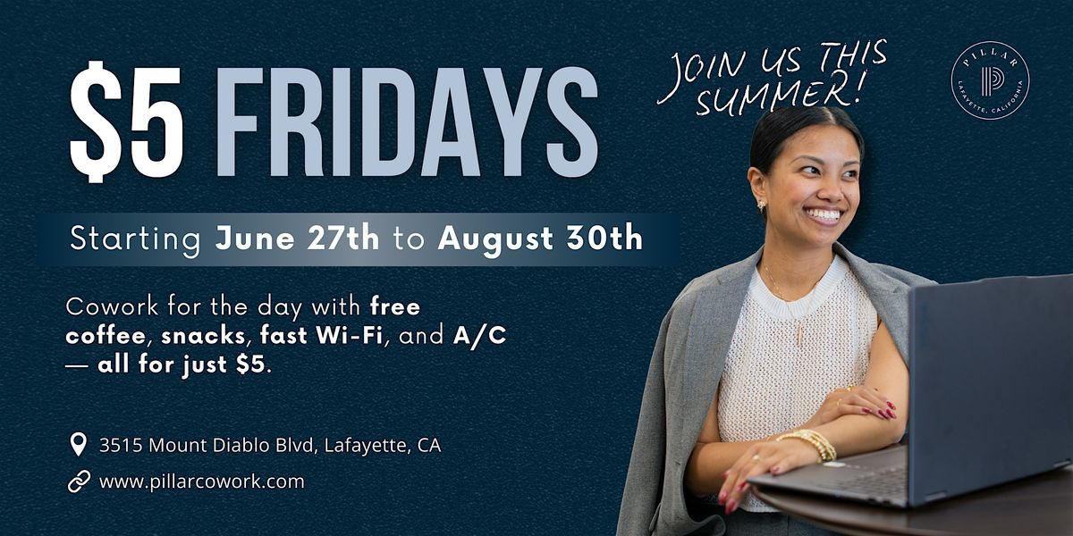 Kickstart your Fridays at Pillar!