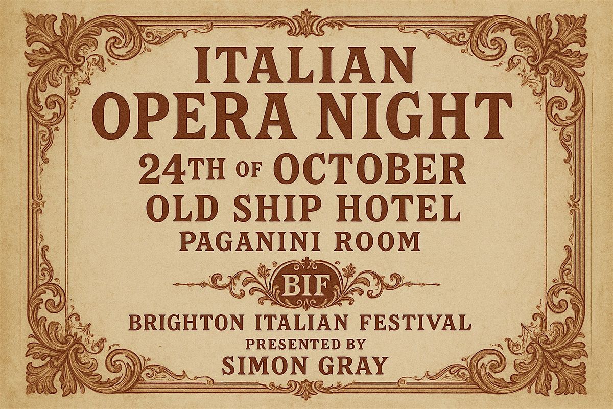 Italian Opera Night at the Paganini room