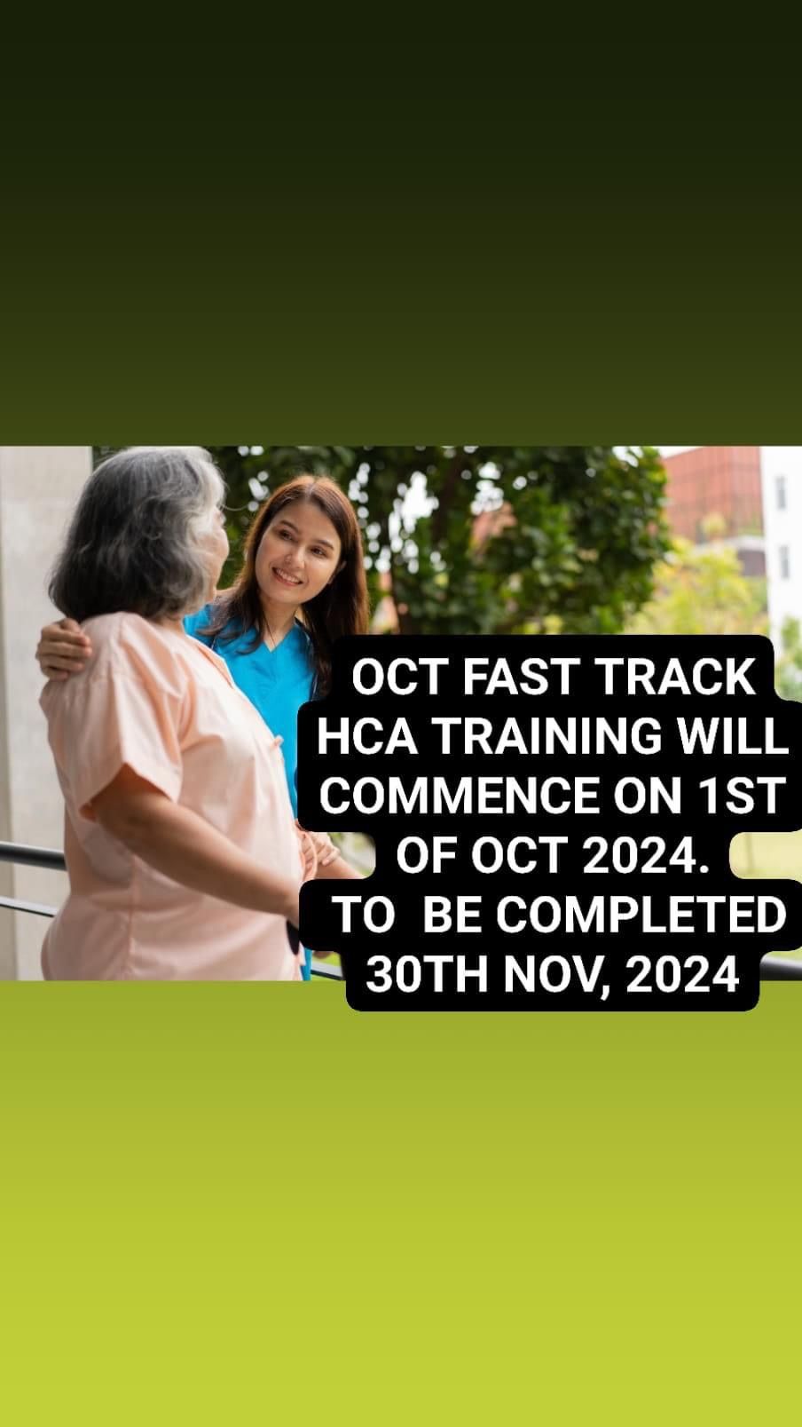 OCTOBER FAST TRACK TRAINING