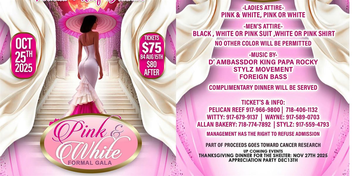 PINK AND WHITE FORMAL GALA