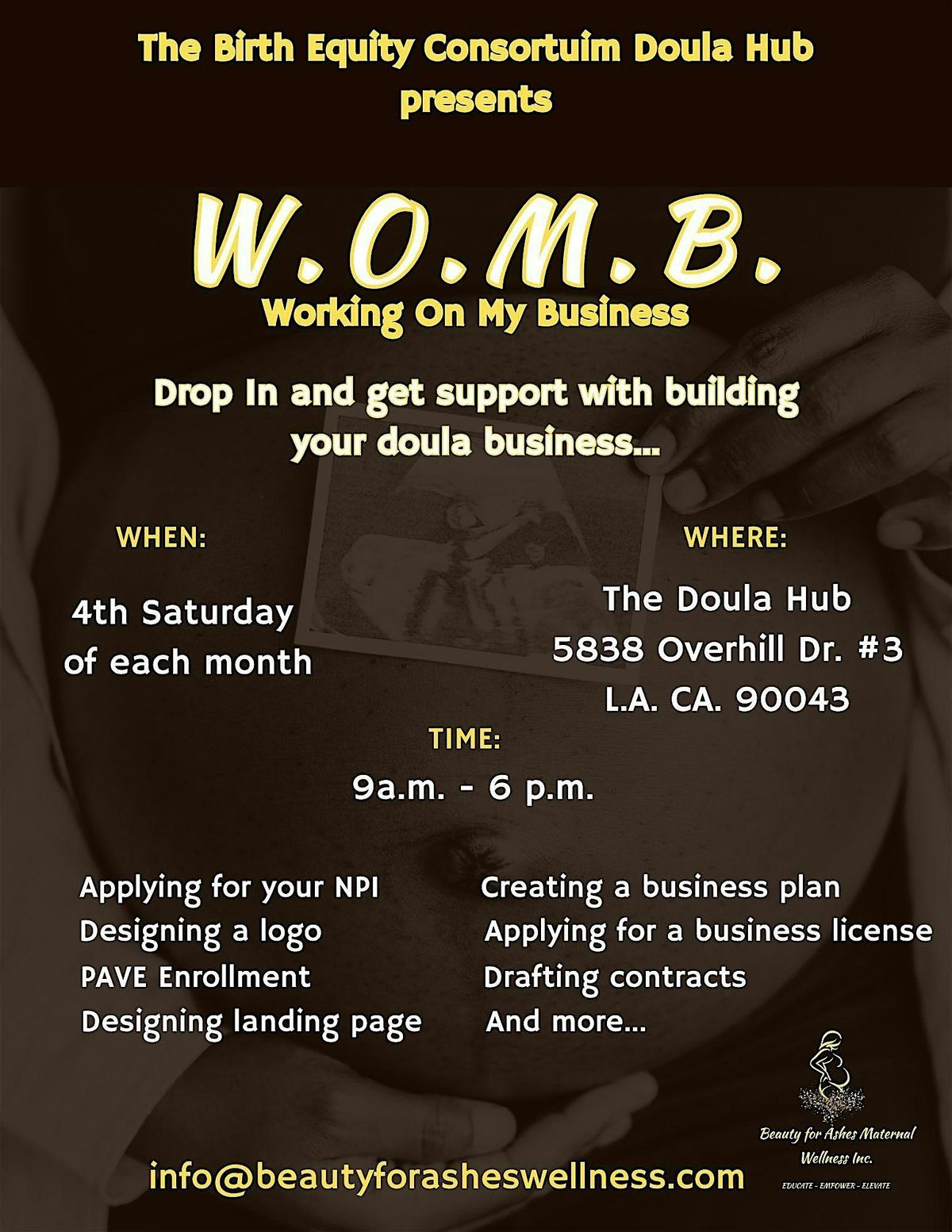 W.O.M.B. (Working On My Business) WORKSHOP