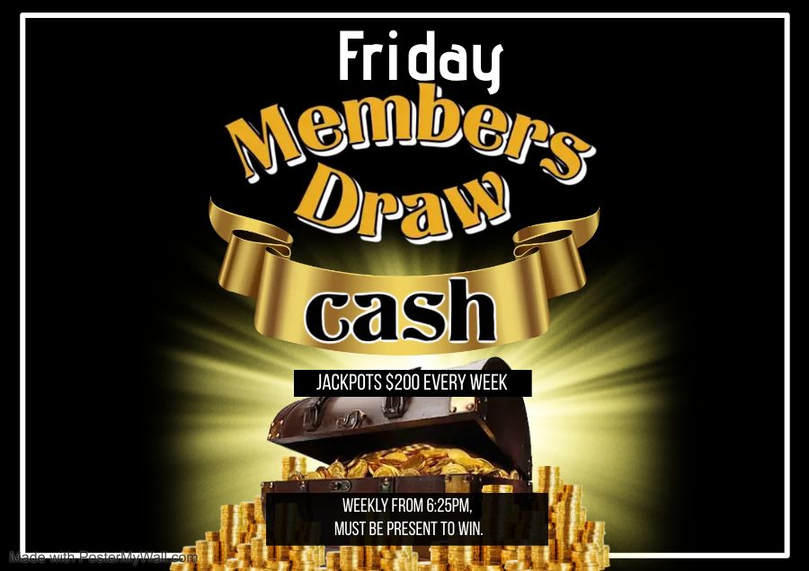 Members Draw & Live Music