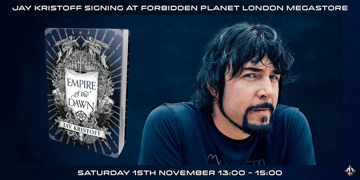 Jay Kristoff signing copies of Empire of the Dawn