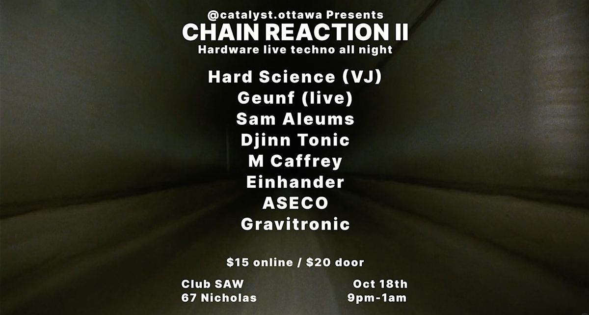 CHAIN REACTION 2: LIVE HARDWARE TECHNO ALL NIGHT