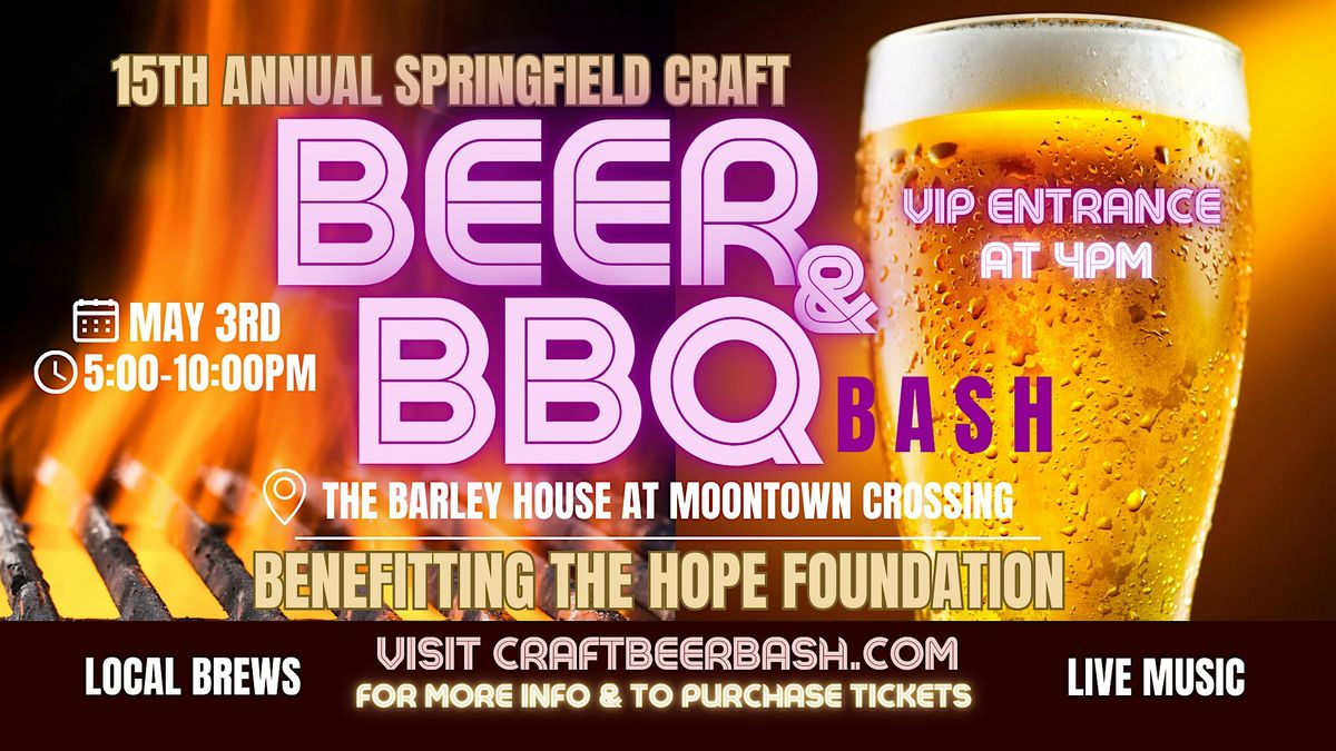 Springfield Craft Beer and BBQ Bash 2025