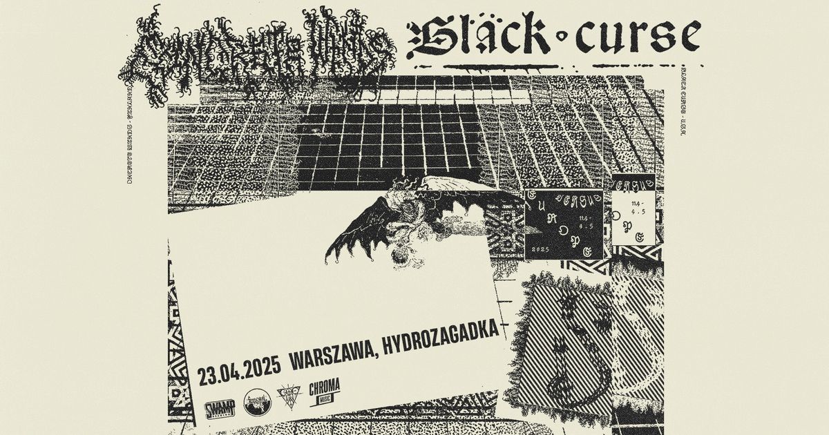 BLACK CURSE [US] \u2022 CONCRETE WINDS [FIN] | 23.04.2025 | Warszawa - Hydrozagadka