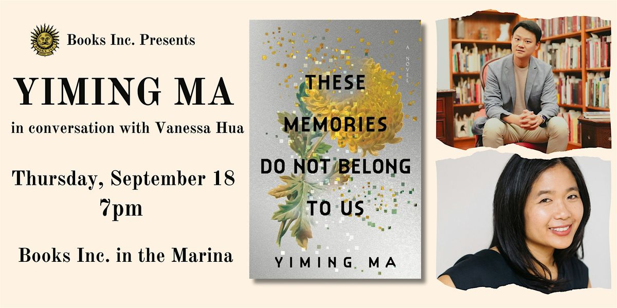 YIMING MA at Books Inc. in the Marina
