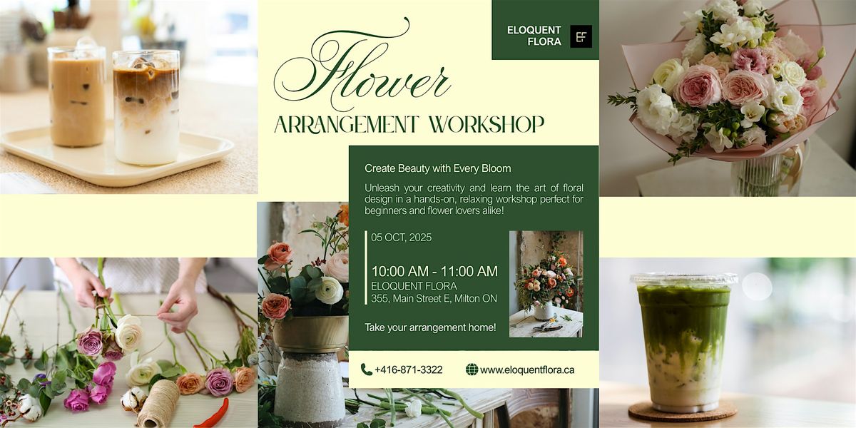 Sips and Petals- Flower Arranging Workshop
