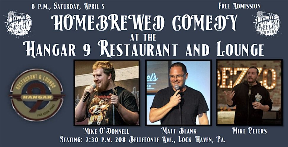 Homebrewed Comedy at Hangar 9 Restaurant and Lounge