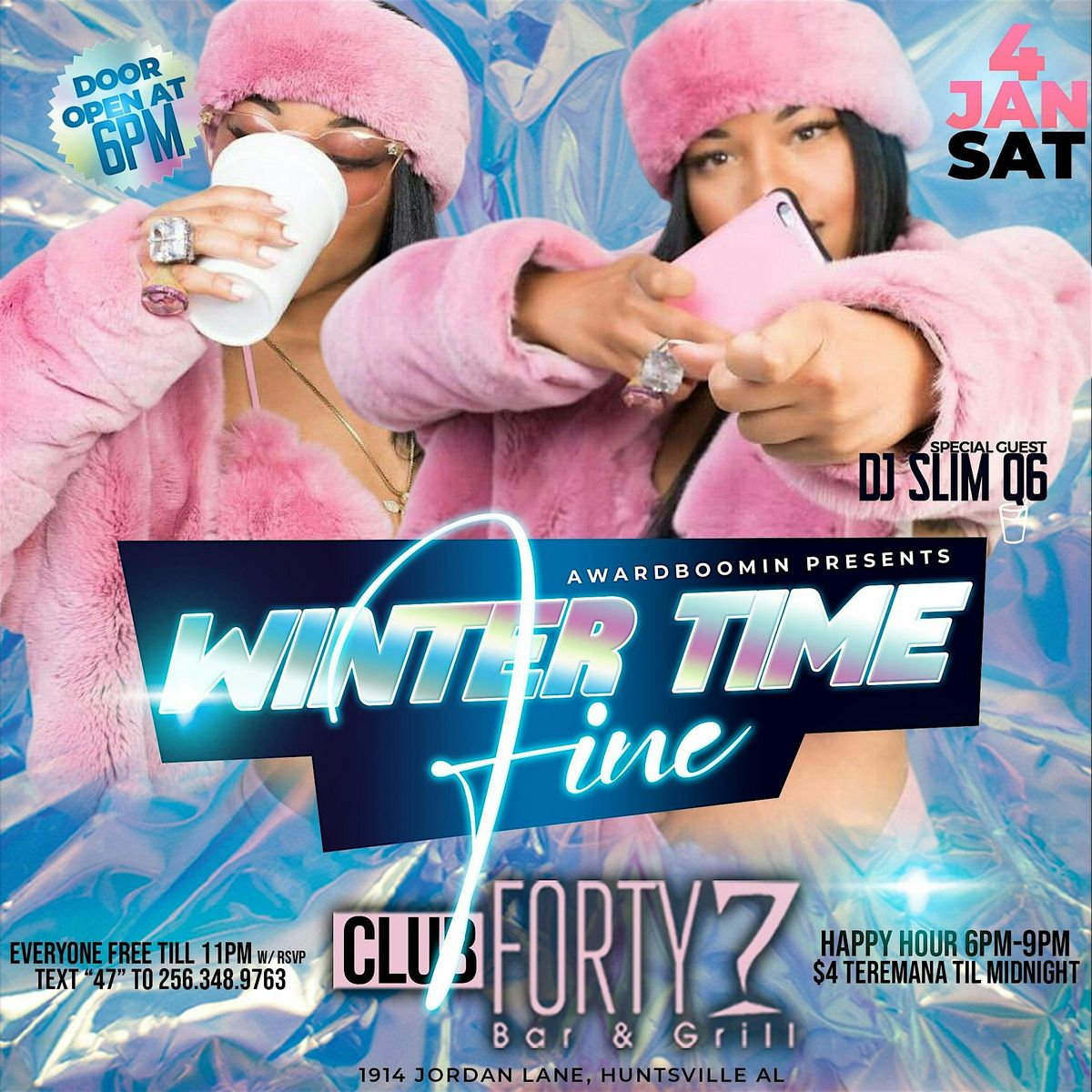 FREE TICKETS to WINTERTIME FINE| JAN 4TH | CLUB 47